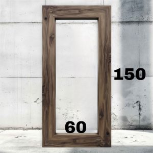Specchio cornice in legno massello artigianale di DESIGN L 60 H 150 cm