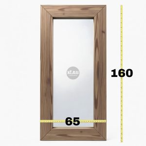 Specchio cornice in legno massello artigianale di DESIGN L 65 H 160 cm