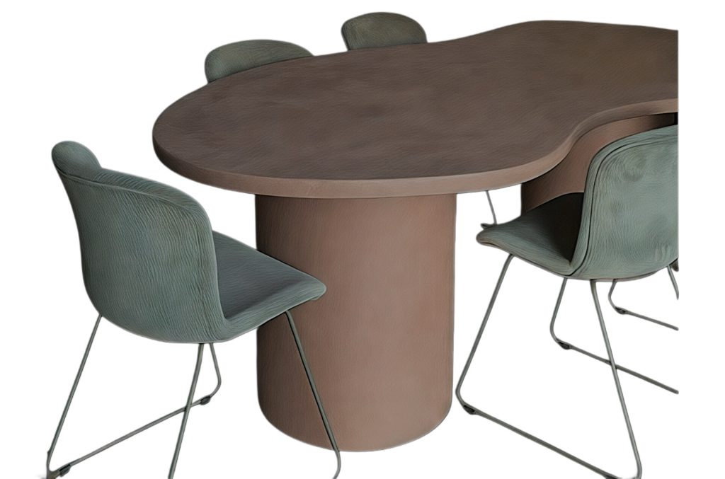 Tavolo DESIGN a forma di nuvola, colore rosso