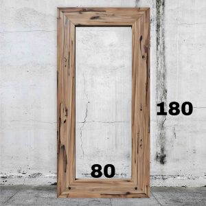 Specchio cornice in legno massello artigianale di DESIGN L 80 H 180 cm