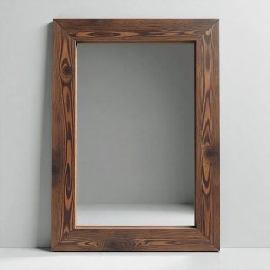 Specchio cornice in legno massello artigianale di DESIGN L 80 H 150