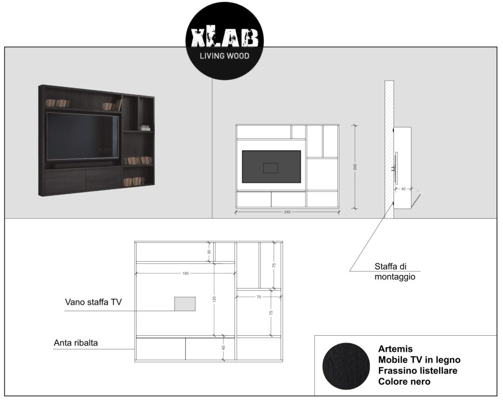 Mobile TV design moderno