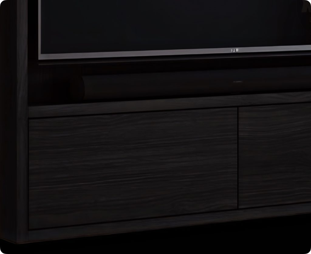 Dettaglio mobile Tv legno di frassino