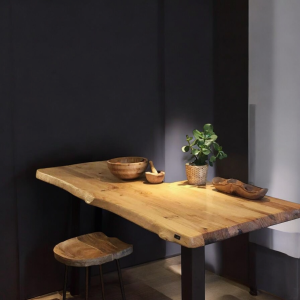 Top Penisola Snack in Legno Massello da cucina – Su Misura