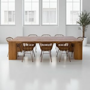 Tavolo Artigianale in Legno Massello – Design Monolitico Naturale | XLab Living Wood