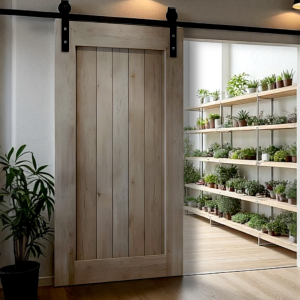 Porta Scorrevole in Legno Esterno Muro – Barn Door Artigianale 100×220 Mod. Storm