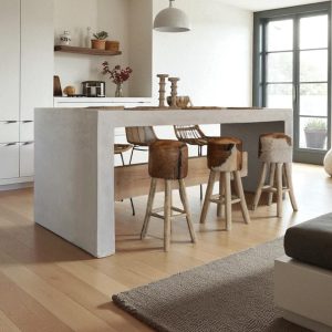 Isola cucina in microcemento su misura – Piano di lavoro indistruttibile XLab DESIGN