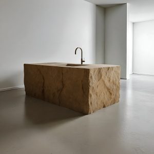 Isola cucina effetto pietra