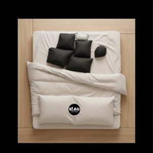 Letto giapponese Zen 250 in legno massello rovere naturale con contenitore e rete a doghe – Feng Shui artigianale