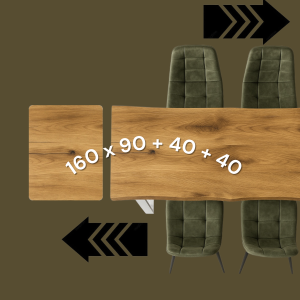 Offerta Tavolo Allungabile in Legno Massello Amelia + 4 Sedie Omaggio