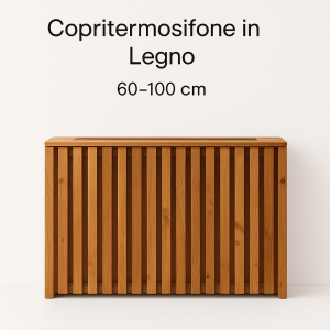 Copritermosifone in legno fino a 100 cm listelli su misura