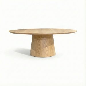 Tavolo Ovale da Pranzo “Marta” in Legno di Frassino | Design Artigianale Limited Edition – Xlab Design