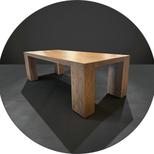 Tavolo Artigianale Titan – Legno Massello Teak 240×100 cm | Idro-Resistente
