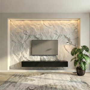 Parete Scultura Effetto Roccia “Petra” | 300×250 cm | Artigianale Fai-da-Te