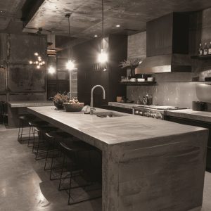 Top cucina in microcemento