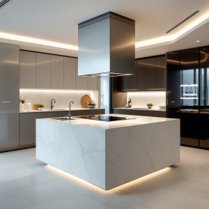 Isola cucina microcemento