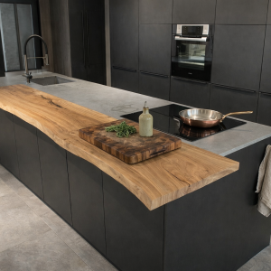 Top Snack Cucina in Castagno Massello 180×50 cm – Piano Isola Cucina Artigianale