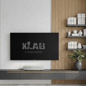Parete Attrezzata Sospesa Rovere e Antracite su Misura: Il Design Artigianale Xlab per la tua Zona Living