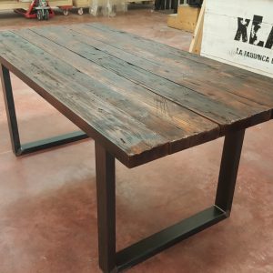 Tavolo Milo 180×100 H75 in Stile Industriale grezzo