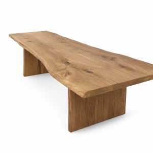 Tavolo in Cedro del Libano Massello 300×100 cm – Tavolo Rustico Moderno Artigianale “Cedrus 300” – Idro Wood X100