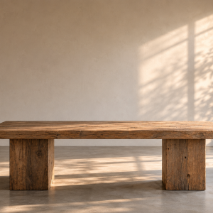 Tavolo in Larice Antico Massello 220×100 cm | Rustico Artigianale 10 Posti | XLab DESIGN