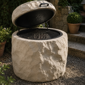 Barbecue Effetto Roccia Artigianale di Design – Il Barbecue che Arreda il Giardino