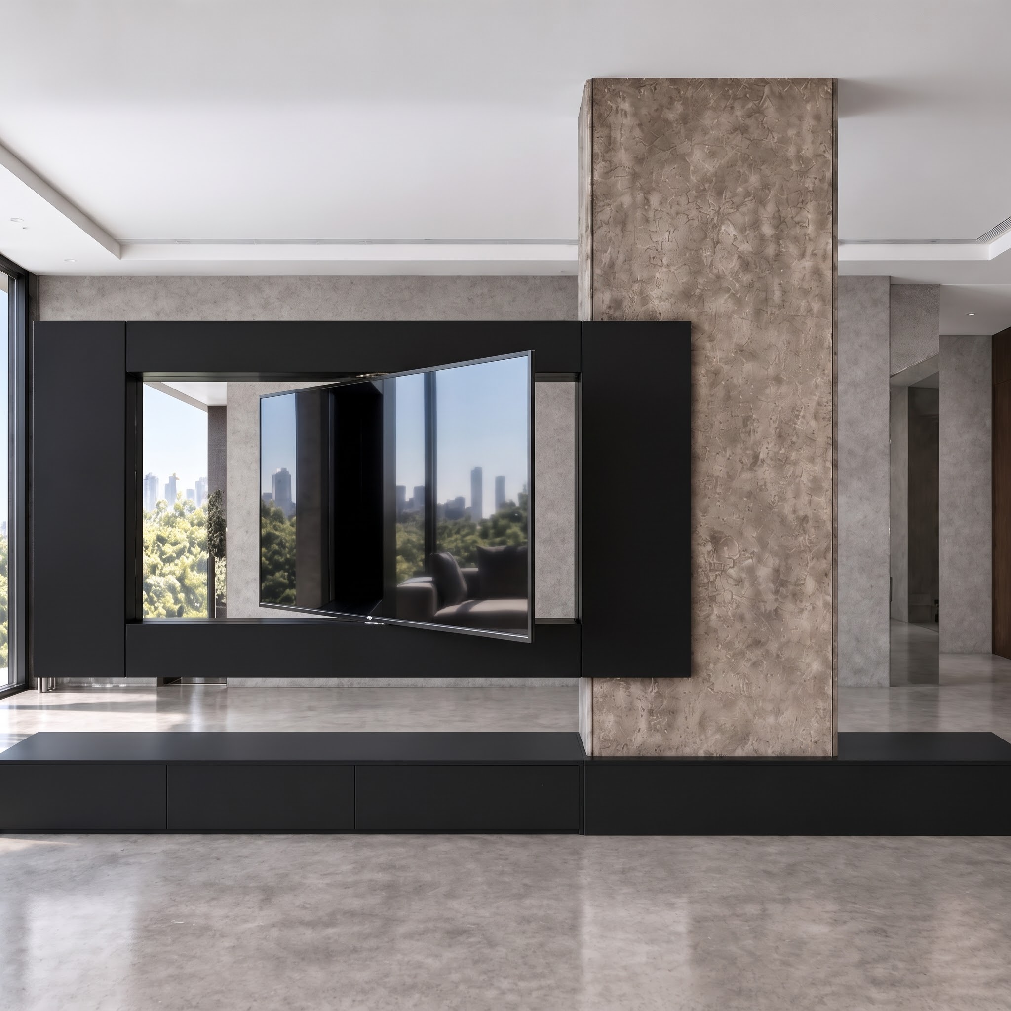 Porta tv sospeso ruota a 360 gradi
